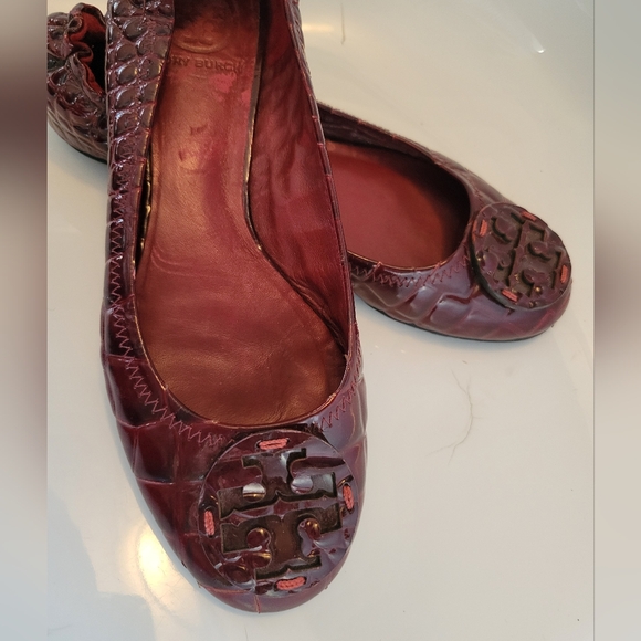 Tory Burch Reva Ballet Flat Sz.8 - Picture 12 of 14